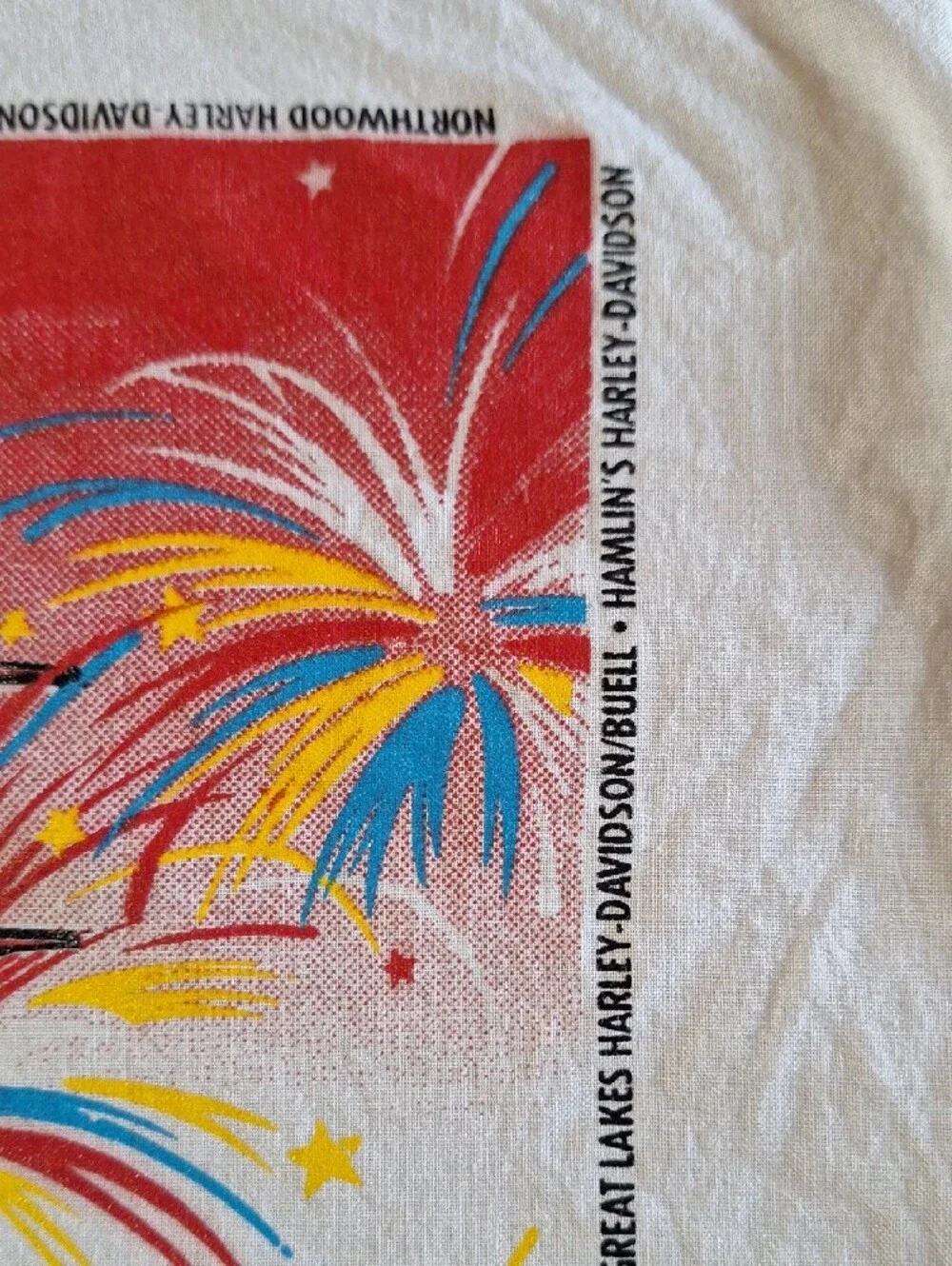 Harley-Davidson Patriotic Eagle Graphic Bandana - Red, White, Blue, Yellow